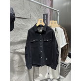Men's Washed Cotton Workwear Loose Jacket Coat
